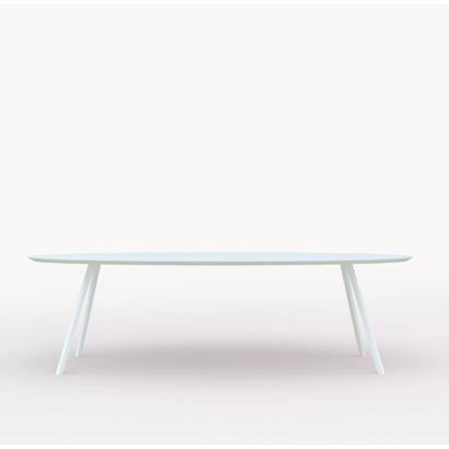 Eettafel Slim Co Ovaal Wit 280x120x4 cm                                                