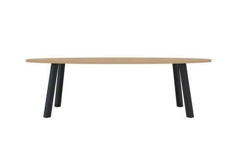 Eettafel Co Ovaal Zwart 240x120x3 cm                                                