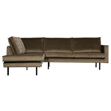 BePureHome Rodeo Hoekbank VSL Velvet