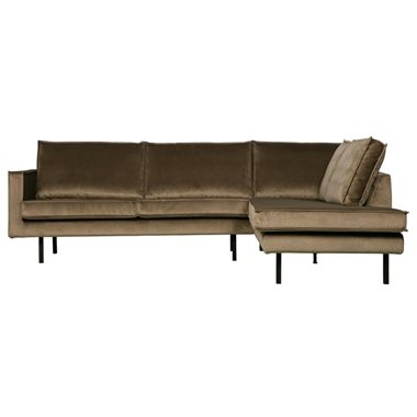 BePureHome Rodeo Hoekbank VSR Velvet