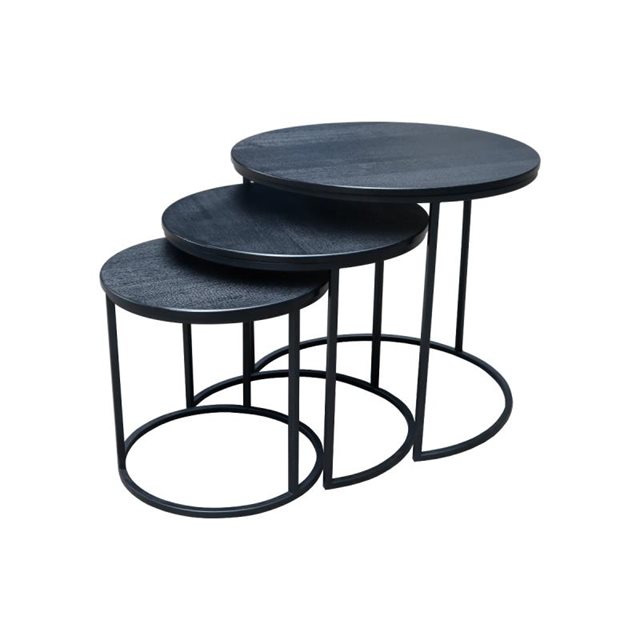 Salontafel Set van 3 Zwart - 7002208329 | 169,00 - eLiving