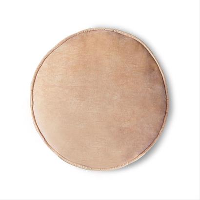 HKliving Zitkussen Velvet Rond Peach