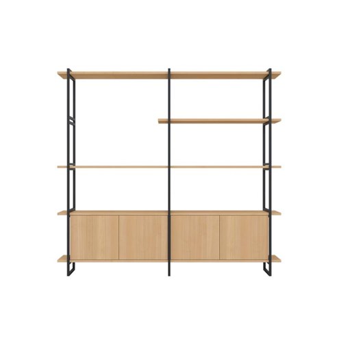 Studio HENK Modular Cabinet MC-5L 200cm Zwart