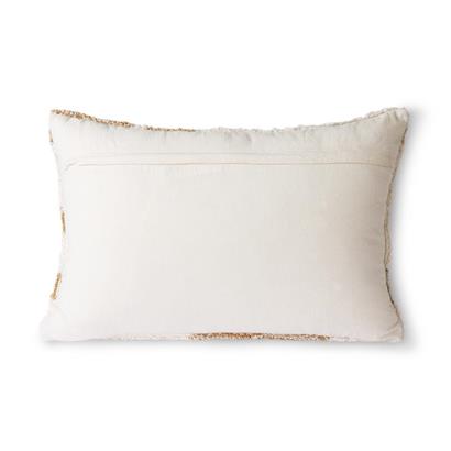 HKliving Sierkussen Fluffy Wit/Beige