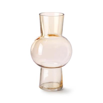 HKliving Vaas Flower Glas Peach