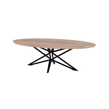 Eettafel Kaz Slim Ovaal 220 x 110 cm                                                