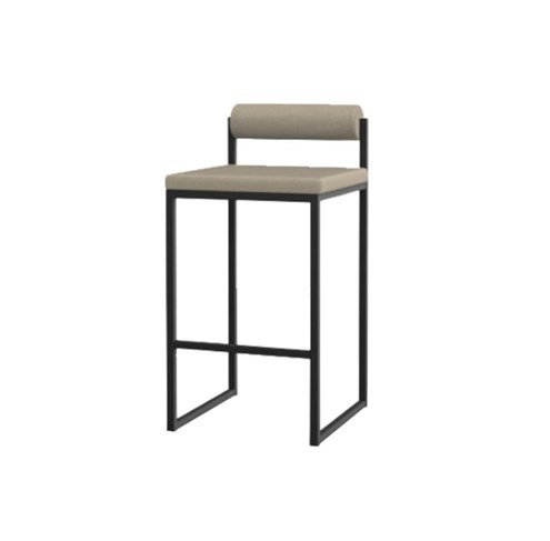 Studio HENK Barstoel Bolster Stool Zwart 65 cm