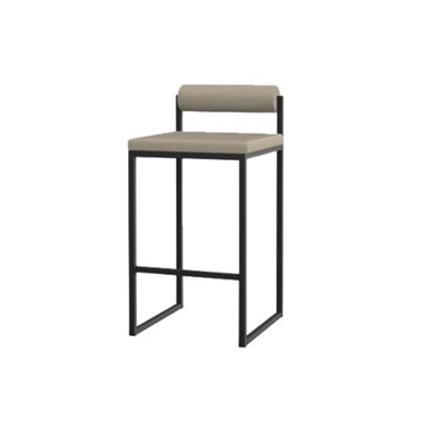 Studio HENK Barstoel Bolster Stool Zwart 65 cm