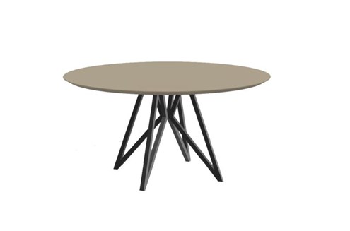 Eettafel Butterfly Zwart Rond HPL Ø150 cm                                                     