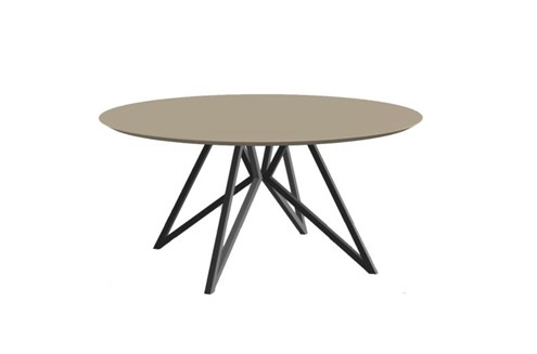 Eettafel Butterfly Zwart Rond HPL Ø160 cm                                                     