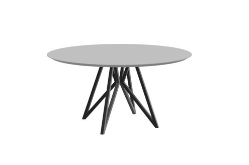 Eettafel Butterfly Zwart Rond HPL Ø140 cm                                                     