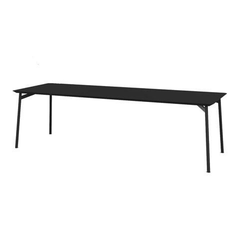 Eettafel Flyta HPL Fenix Nero Ingo 220x90x4 cm                                                 