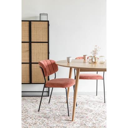 Eetkamerstoel Jaline Zwart Set van 2