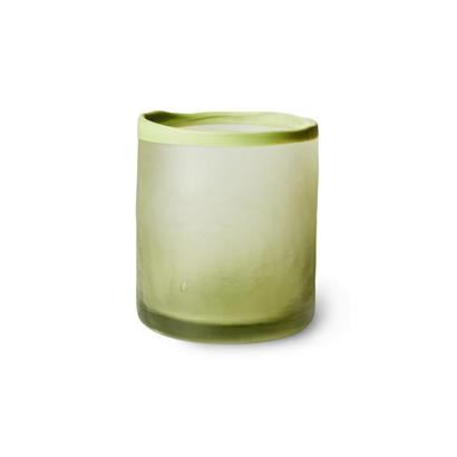 HKliving Waxinehouder Glass Olive