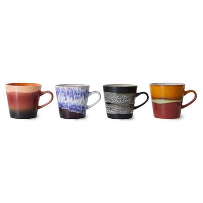 HKliving 70's Americano Mok Friction - Set van 4