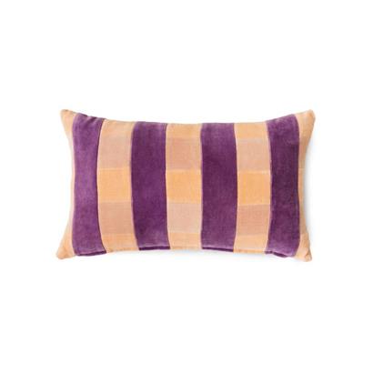 HKliving Sierkussen Striped Velvet Midsummer