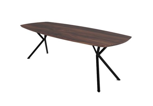 Eettafel Kaz Deens Ovaal Noten 160 x 100 cm                                                