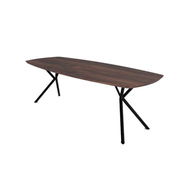 Eettafel Kaz Deens Ovaal Noten 160 x 100 cm                                                