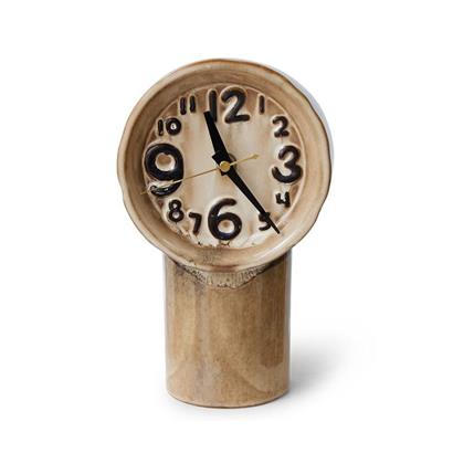 HKiving Klok Retro keramiek Cream