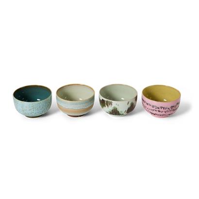 HKliving 70's Noodle Schaal Dada (Set van 4)