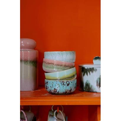 HKliving 70's Dessert Schaal Impression - Set van 4