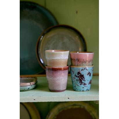 HKliving 70's Ristretto Kopjes Futurism - Set van 4