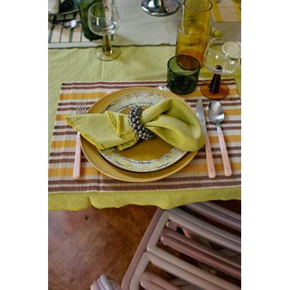 HKliving Placemat Bamboo Amber