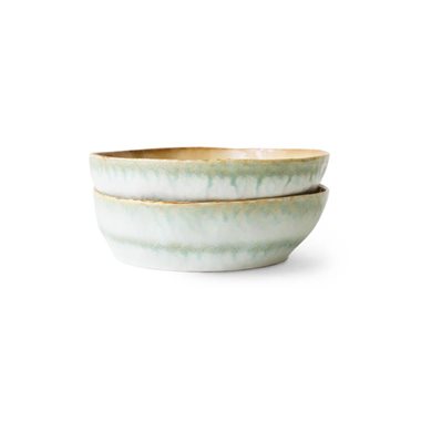 HKliving 70's Pastabord Petal - Set van 2