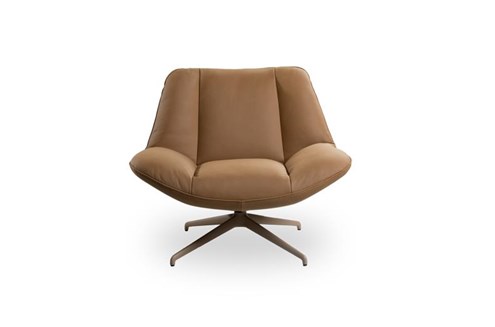 Draaifauteuil Bilbao Leder