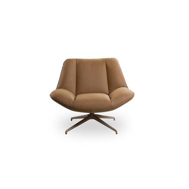 Draaifauteuil Bilbao Leder