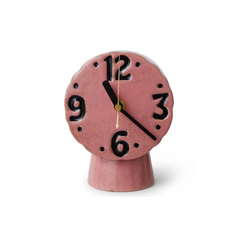 HKiving Klok Retro keramiek Pink