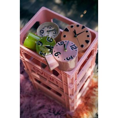 HKiving Klok Retro keramiek Pink