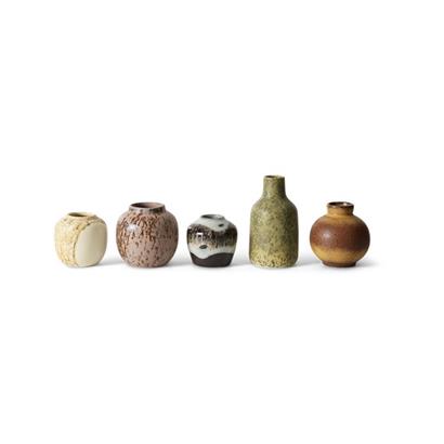 HKliving 70's Vaas Ceramic - set van 5