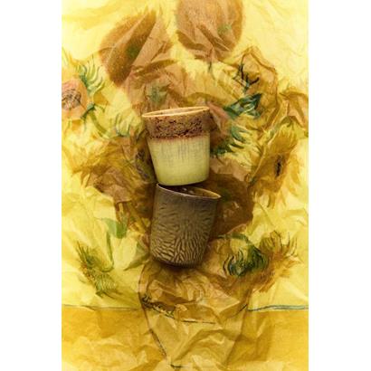 HKliving 70's Koffiemok Van Gogh (Set van 2)