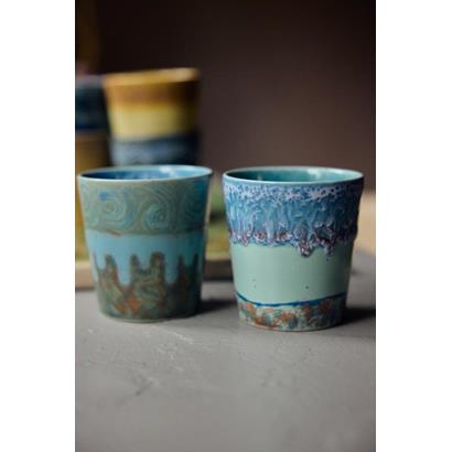HKliving 70's Koffiemok Van Gogh (Set van 2)