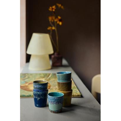 HKliving 70's Koffiemok Van Gogh (Set van 2)