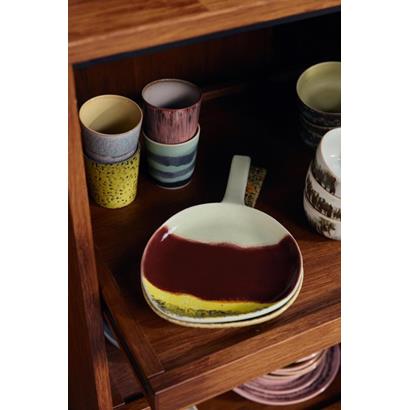 HKliving 70's Koffiemok Artistic - Set van 4