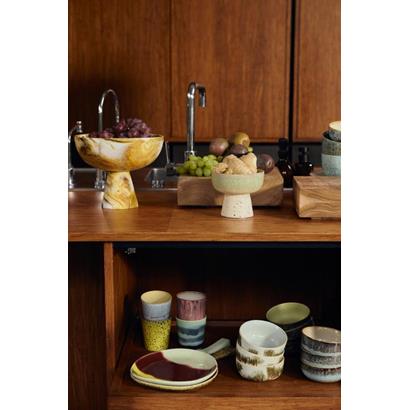 HKliving 70's Koffiemok Artistic - Set van 4