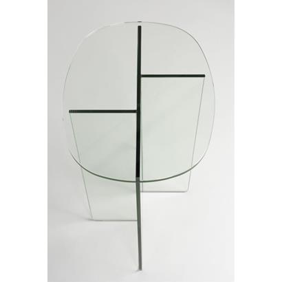 Zuiver Bijzettafel Linea Transparant