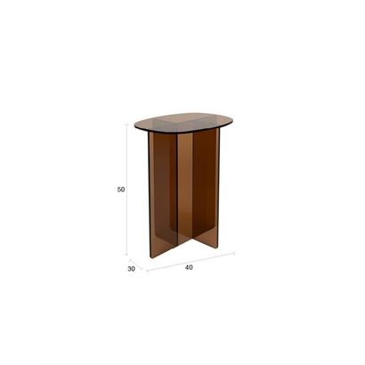 Zuiver Bijzettafel Linea Bruin