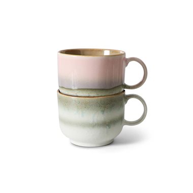 HKliving 70's Theemok Nova - Set van 2