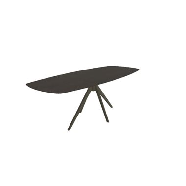 Eettafel Kaz Deens Ovaal Eiken 3 cm 220 x 100 cm                                                