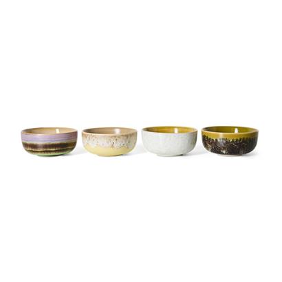 HKliving 70's Tapas Schaal Sweet (Set van 4)