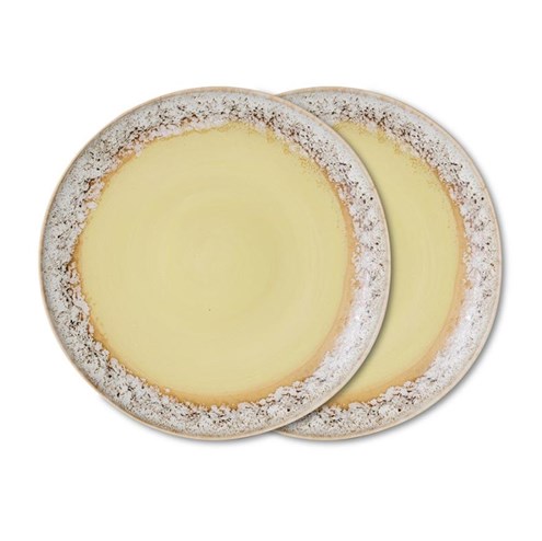 HKliving 70's Dinerbord Custard