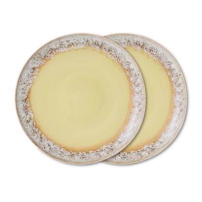 HKliving 70's Dinerbord Custard