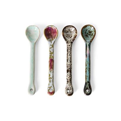 HKliving 70's Lepels Marine M (Set van 4)
