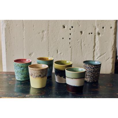 HKliving 70's Koffiemok Custard
