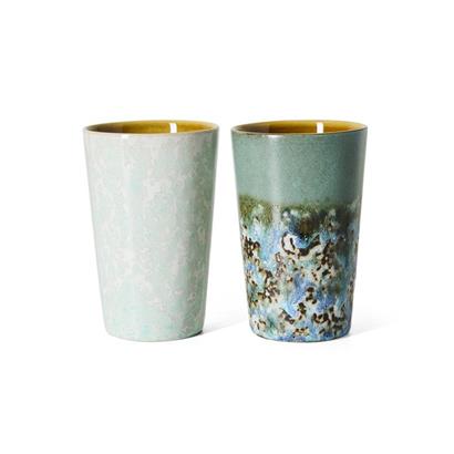 HKliving 70's Theemok Pond - Set van 2