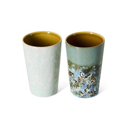 HKliving 70's Theemok Pond - Set van 2