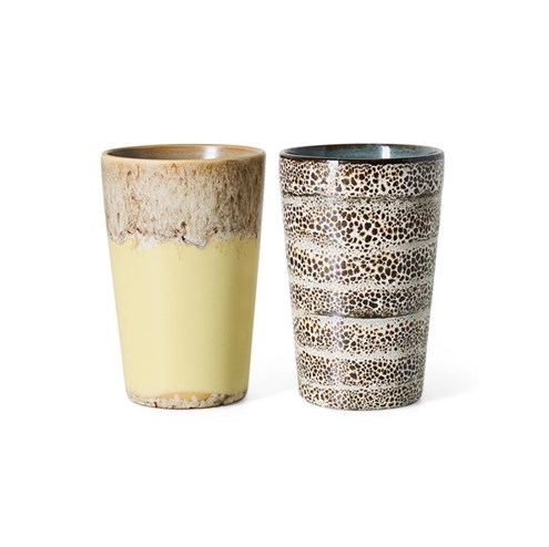 HKliving 70's Theemok Dolce - Set van 2